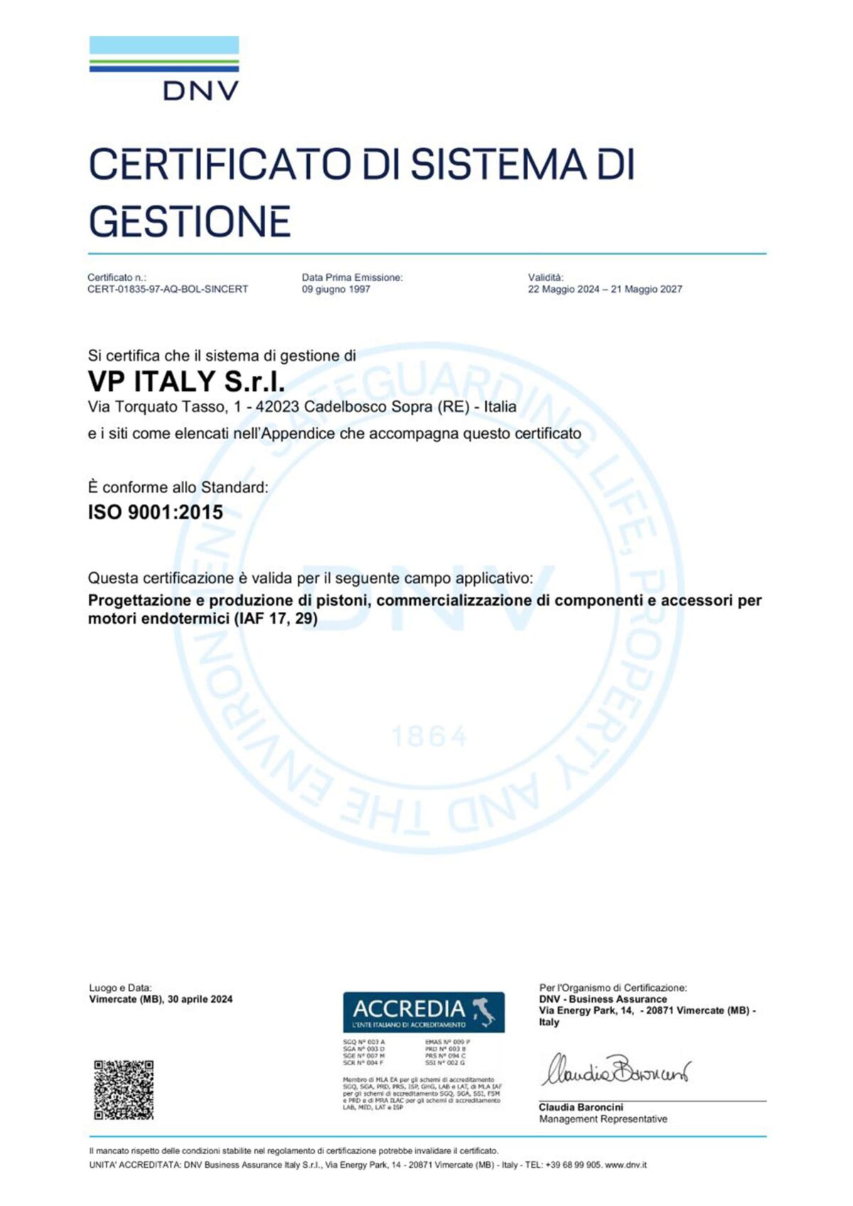 Certifications – Vertex