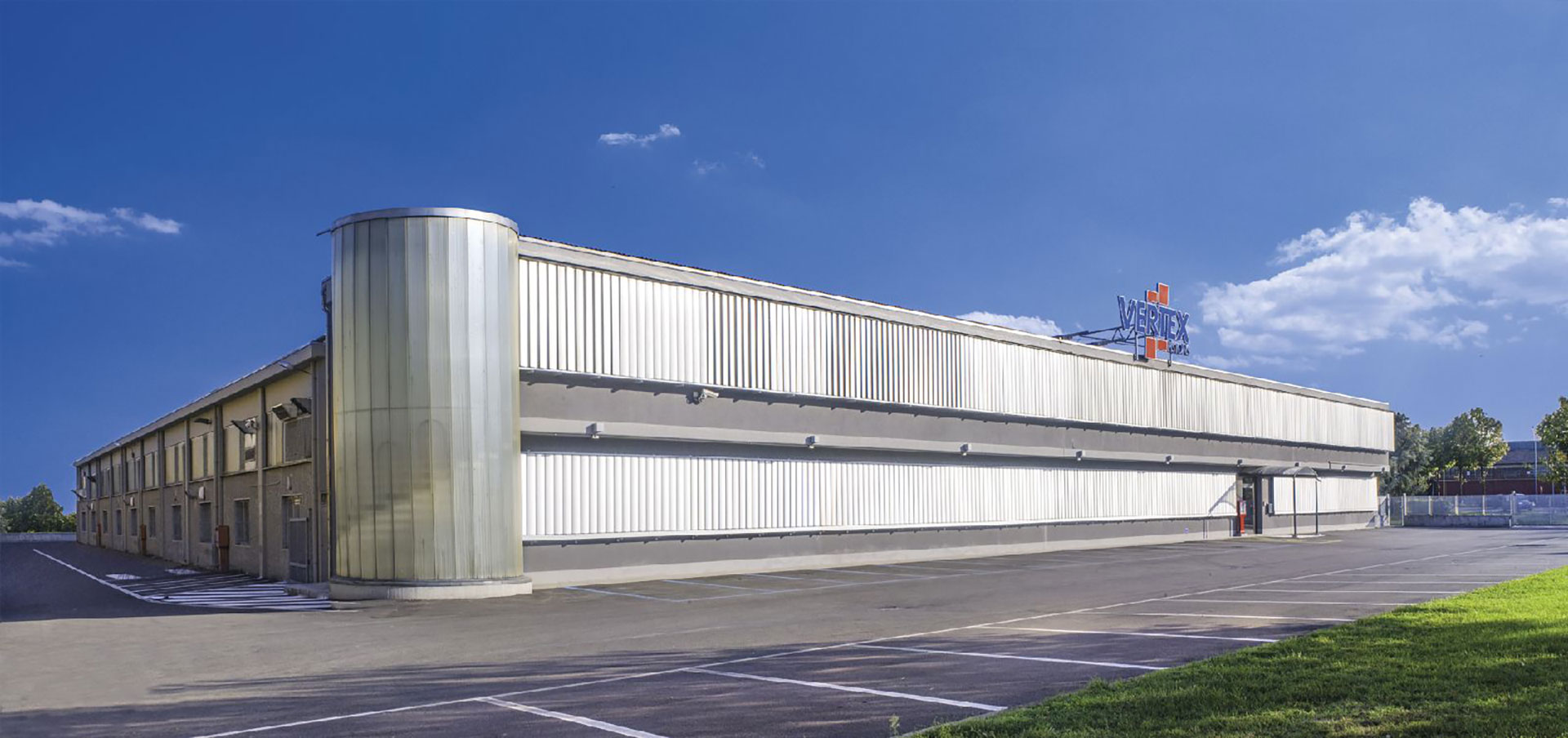 Esterno della sede aziendale Vertex.