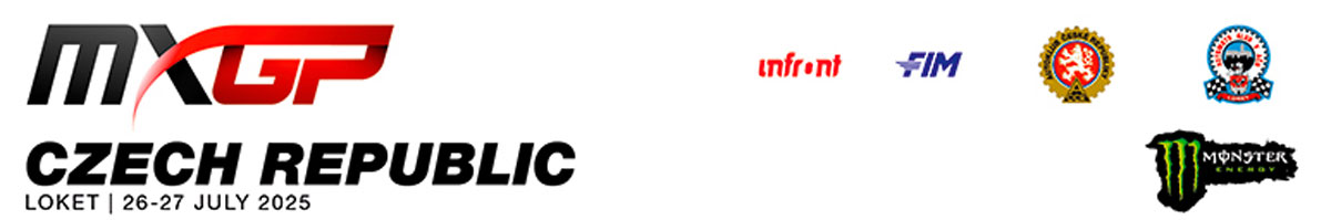 Banner ufficiale MXGP della Repubblica Ceca 2025, tappa di Loket, 26-27 luglio